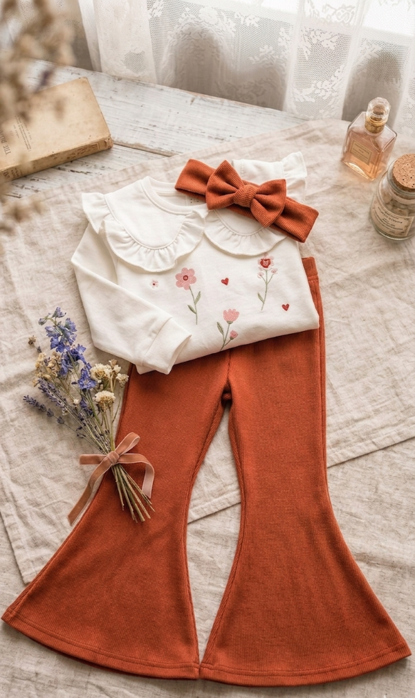 Conjunto Terracota Bloom 3-4 años
